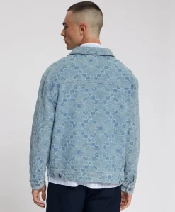 Heren overshirt blauw