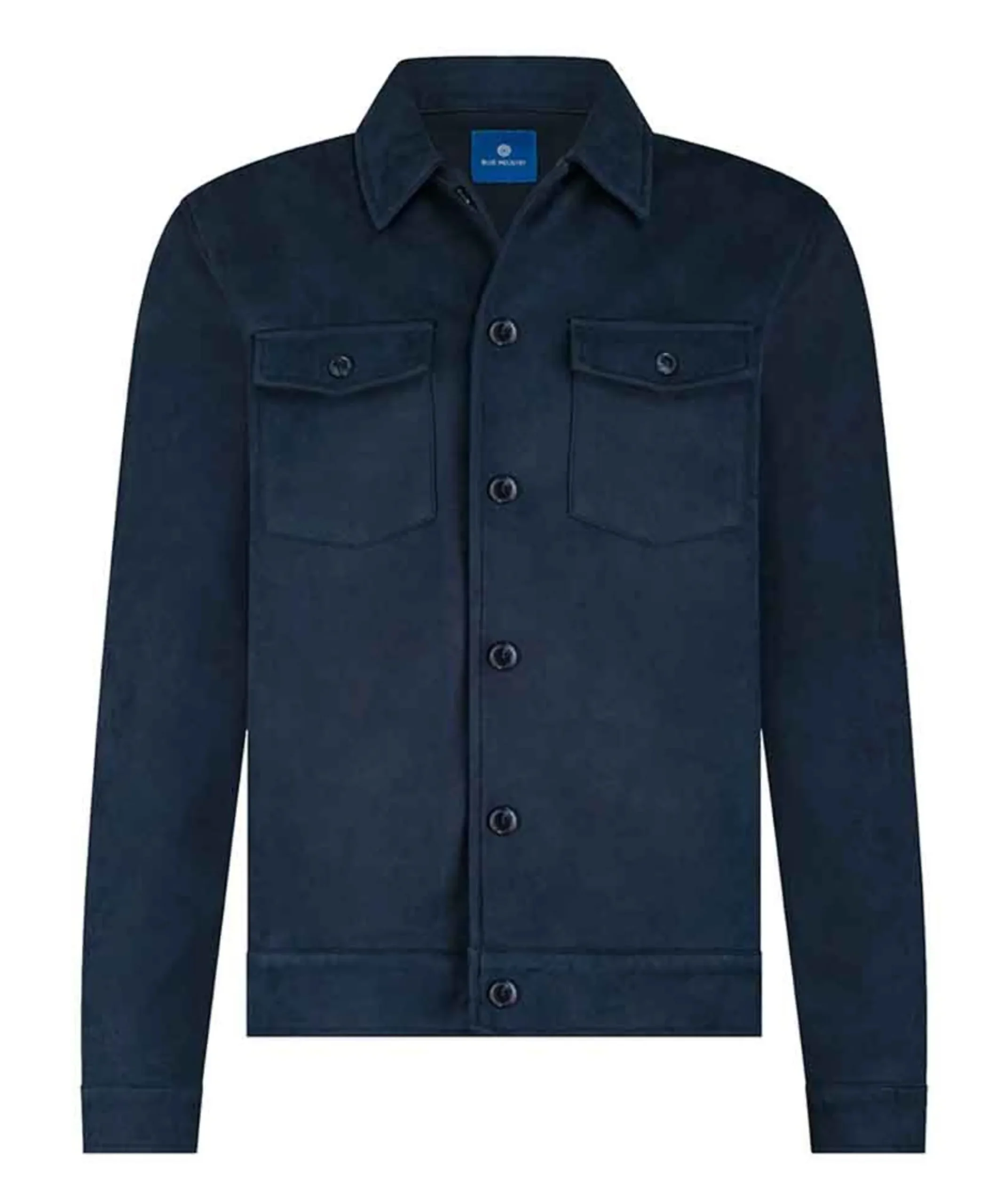 Heren overshirt blauw