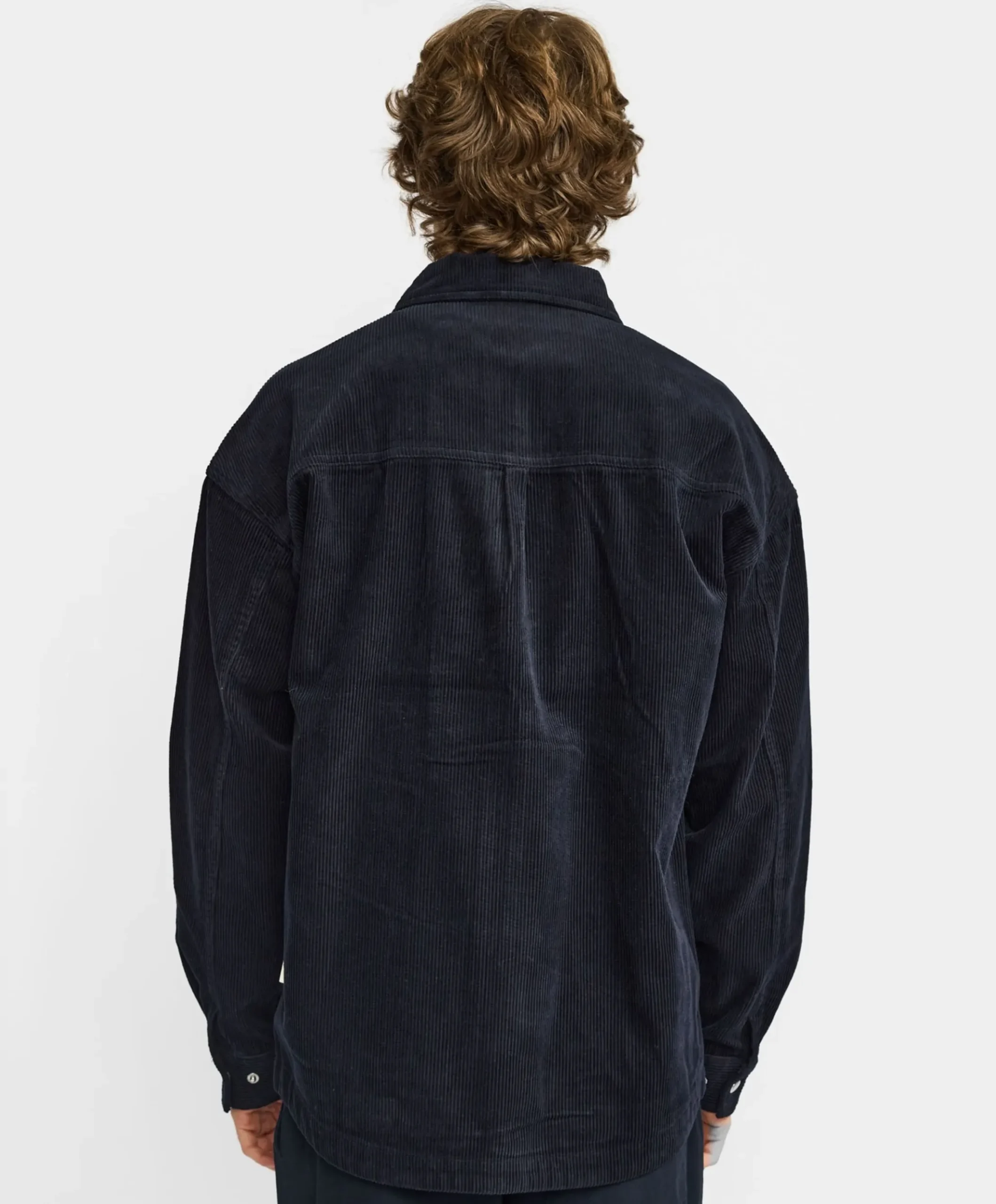 Heren overshirt blauw