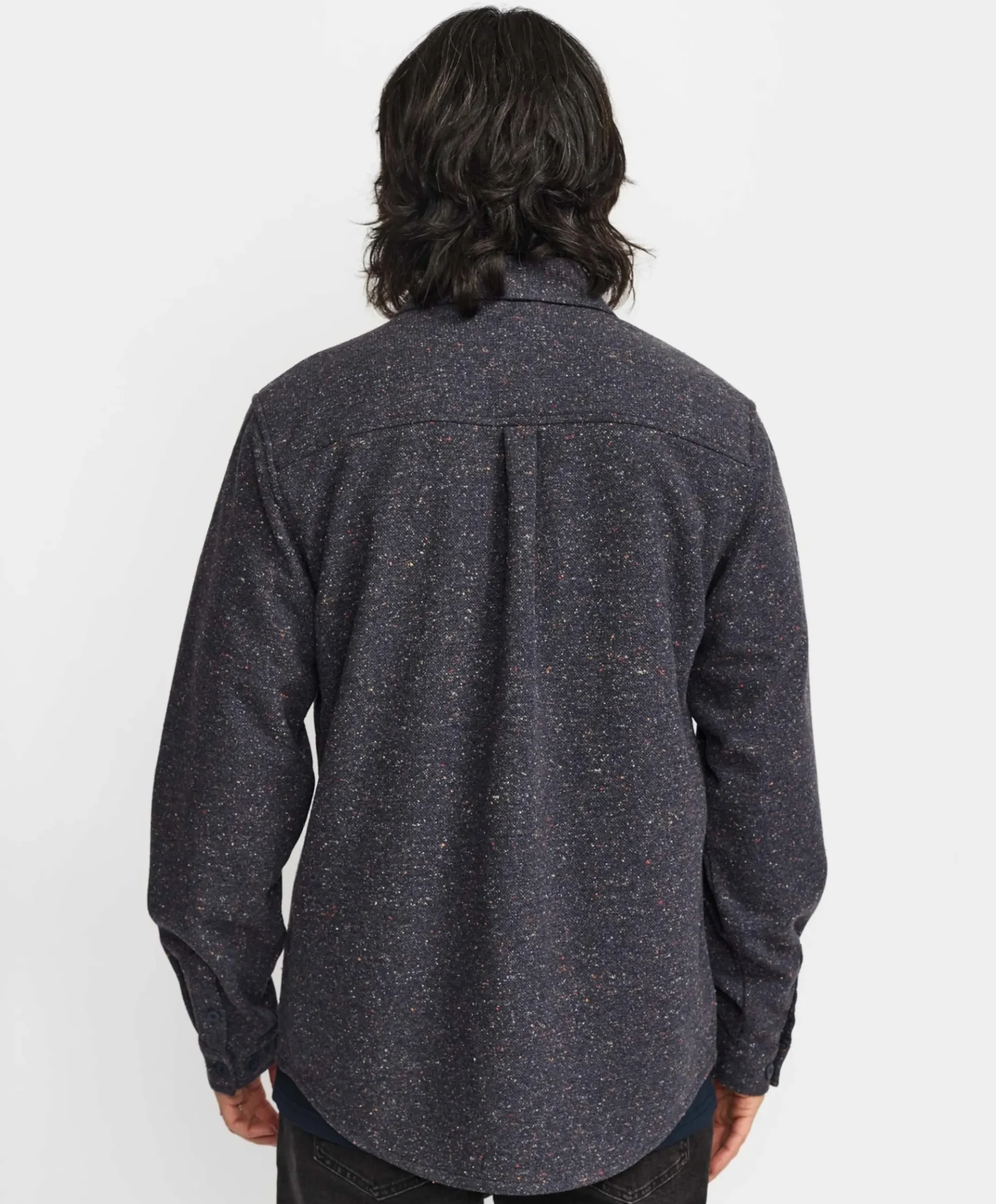 Heren overshirt blauw