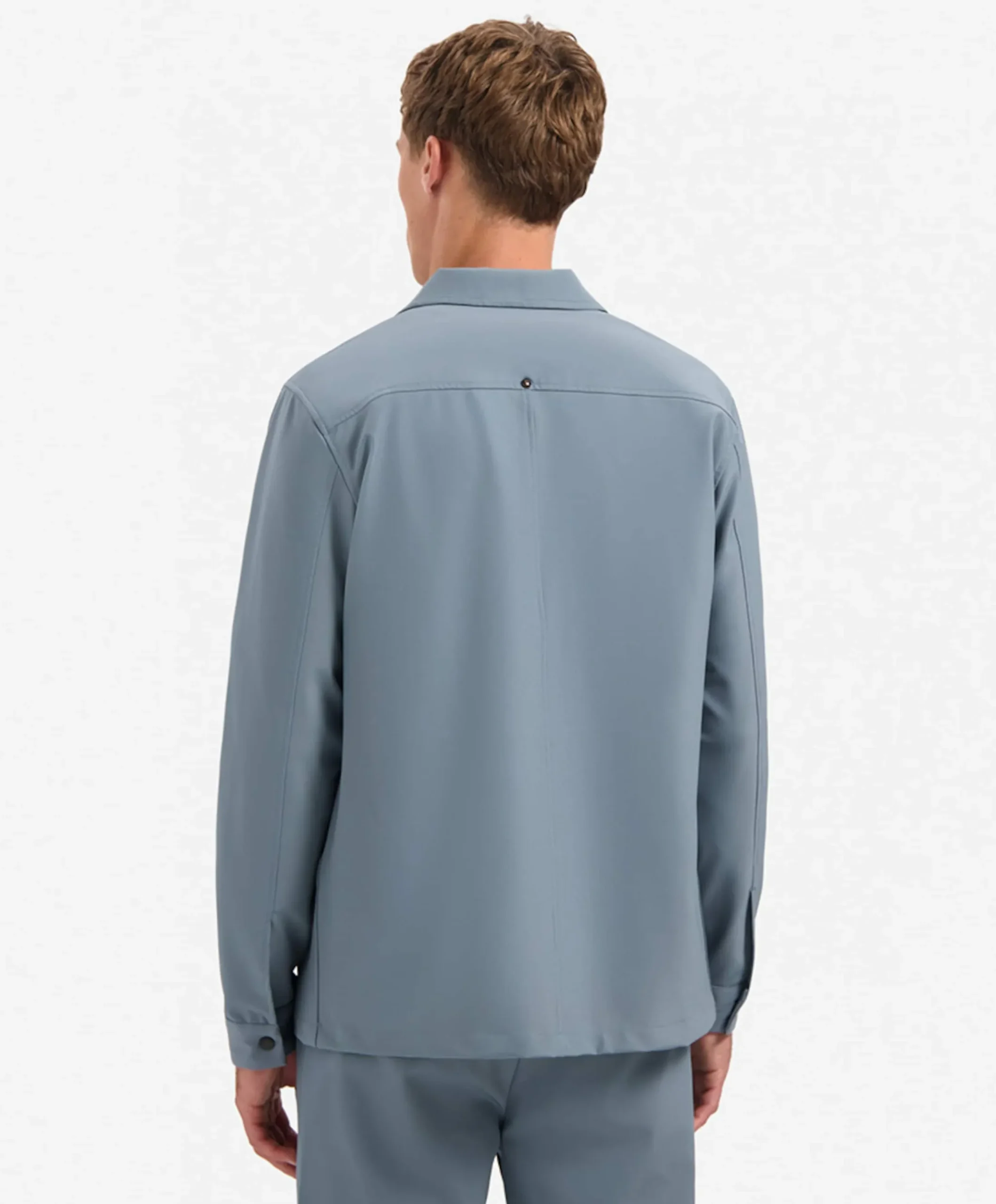 Heren overshirt blauw
