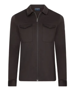 Heren overshirt bruin