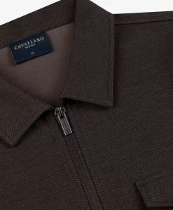 Heren overshirt bruin