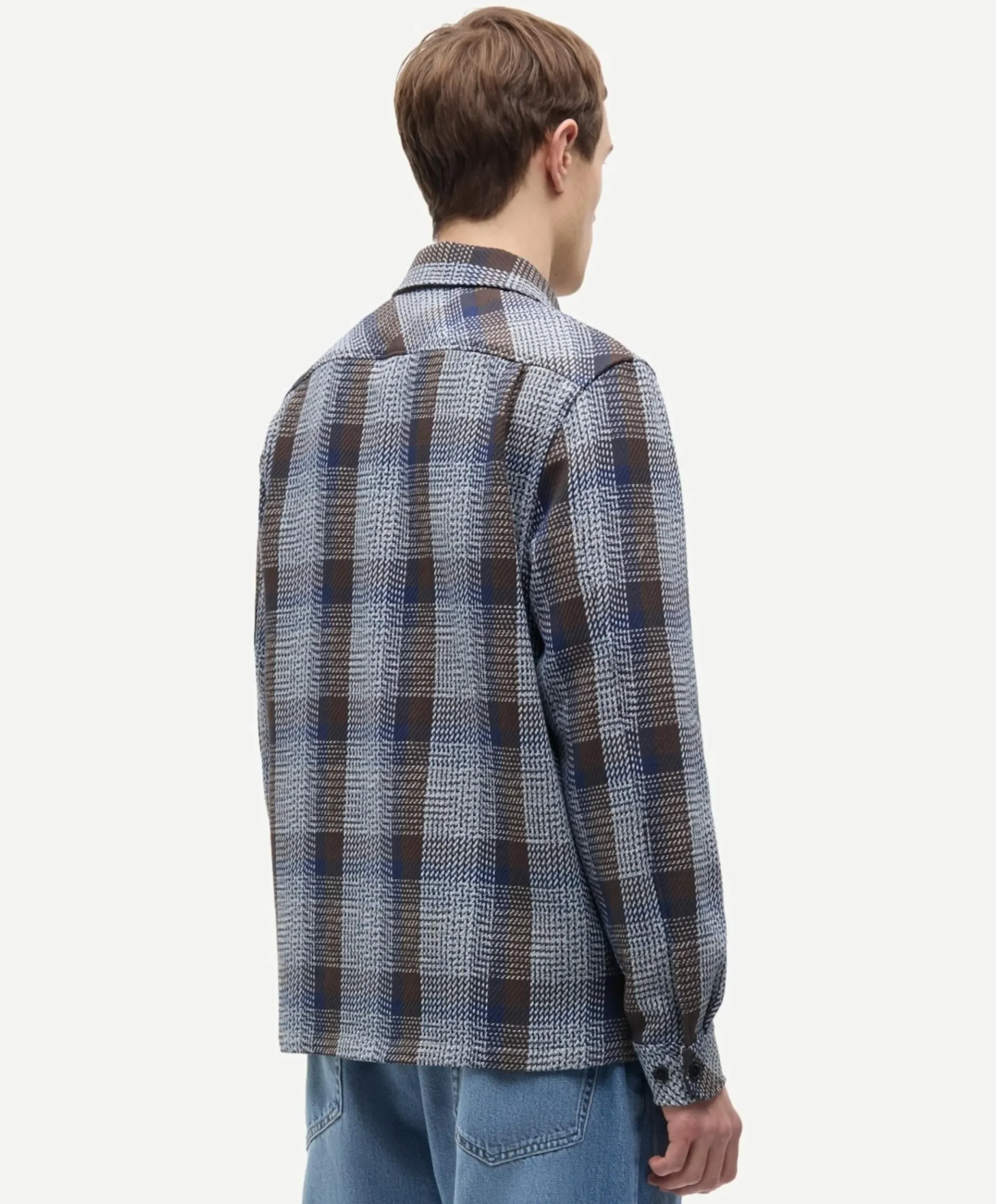 Heren overshirt bruin