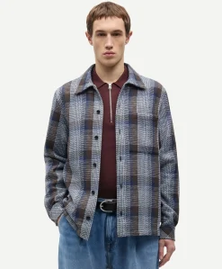Heren overshirt bruin