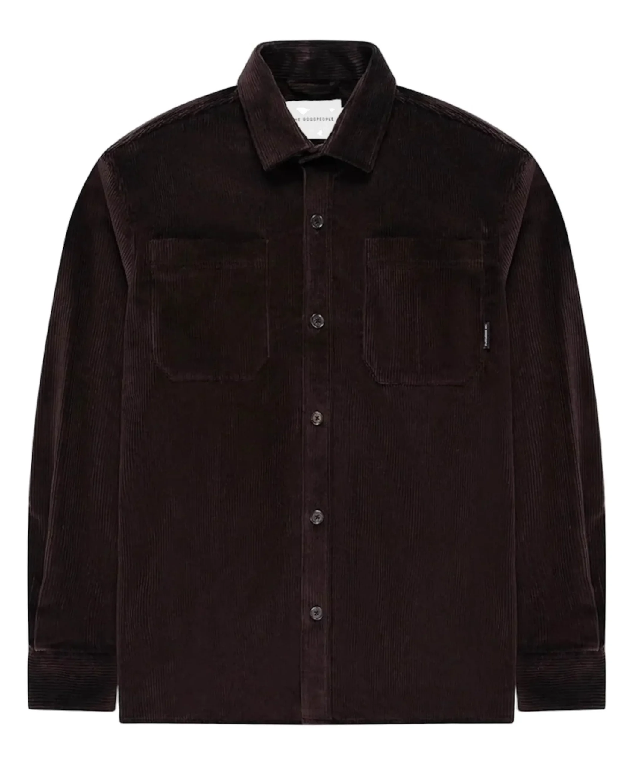 Heren overshirt bruin