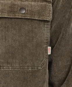 Heren overshirt bruin