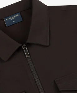 Heren overshirt bruin