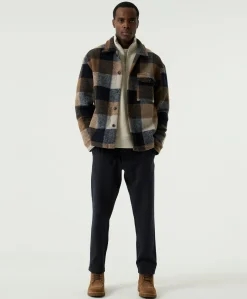 Heren overshirt bruin