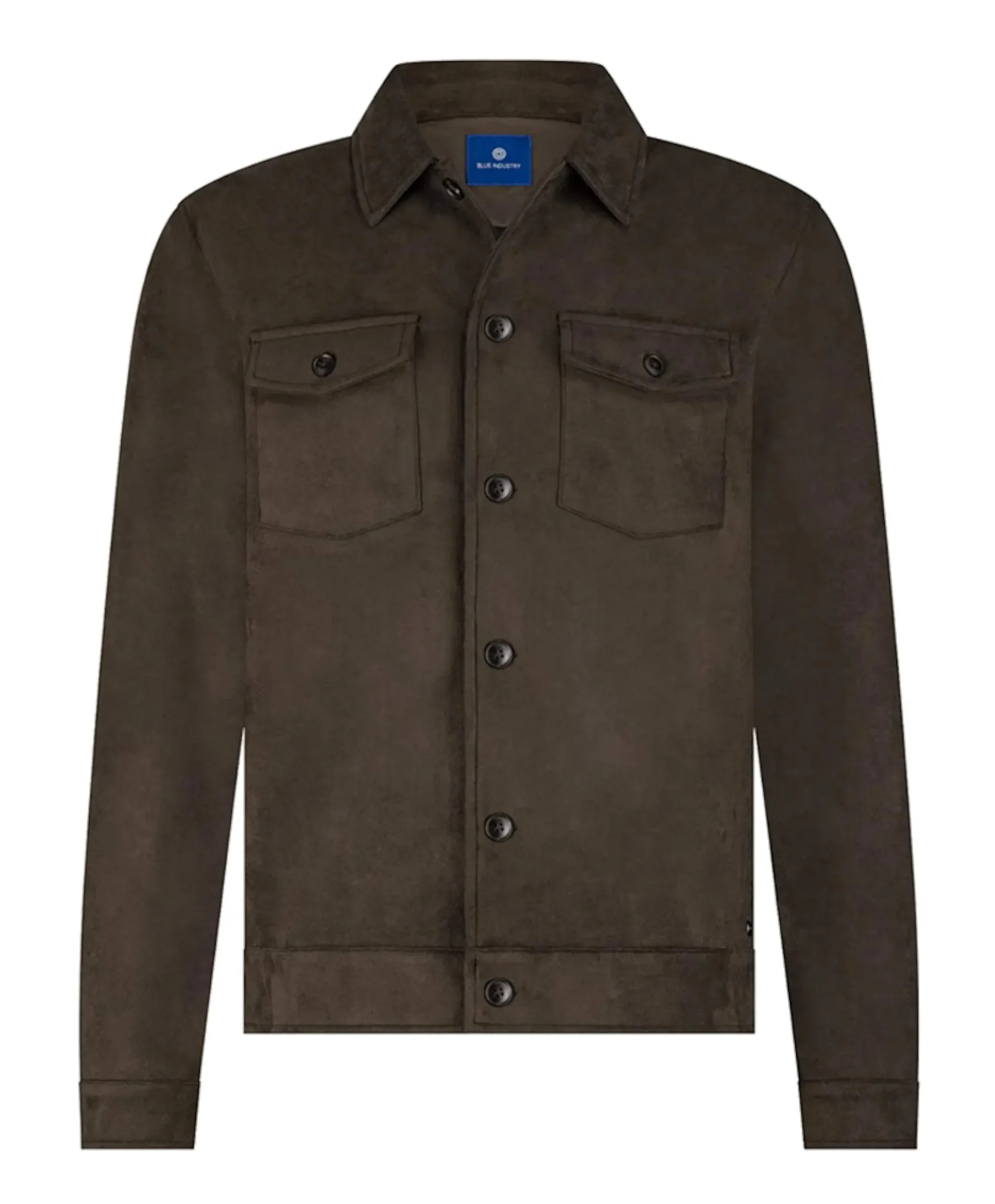 Heren overshirt bruin