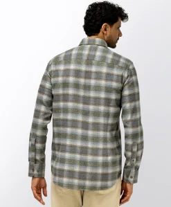 Heren overshirt bruin