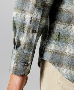 Heren overshirt bruin