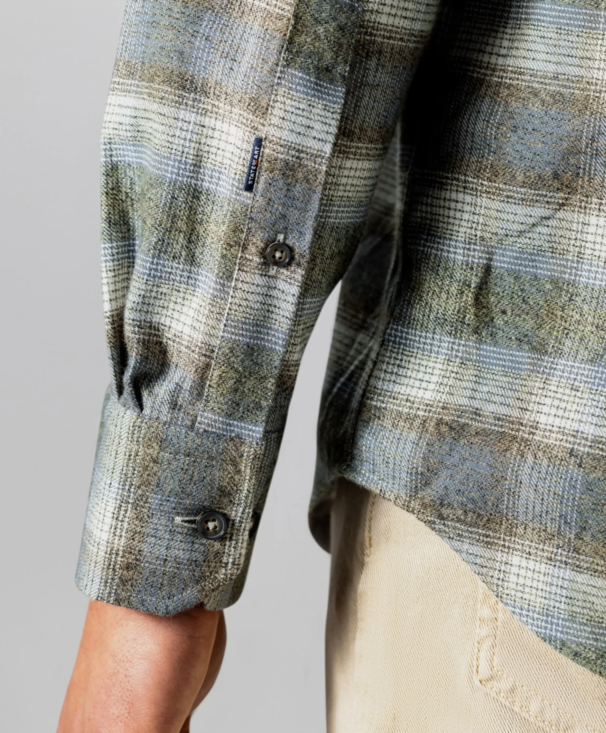 Heren overshirt bruin