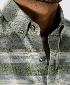 Heren overshirt bruin