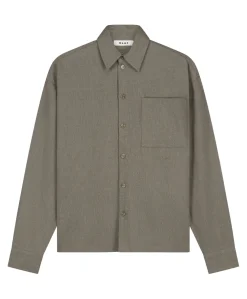 Heren overshirt bruin