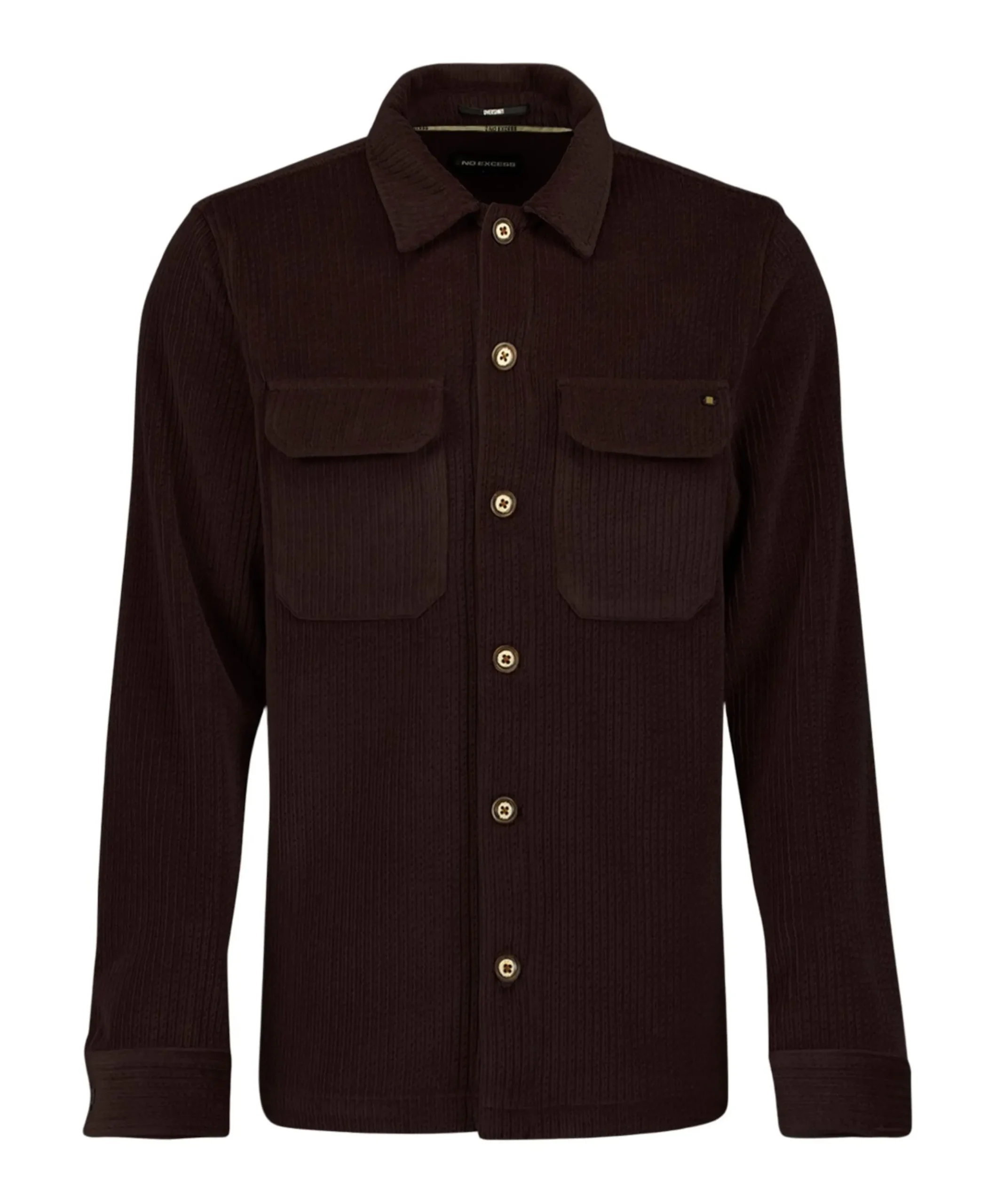 Heren overshirt bruin