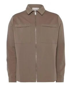 Heren overshirt bruin