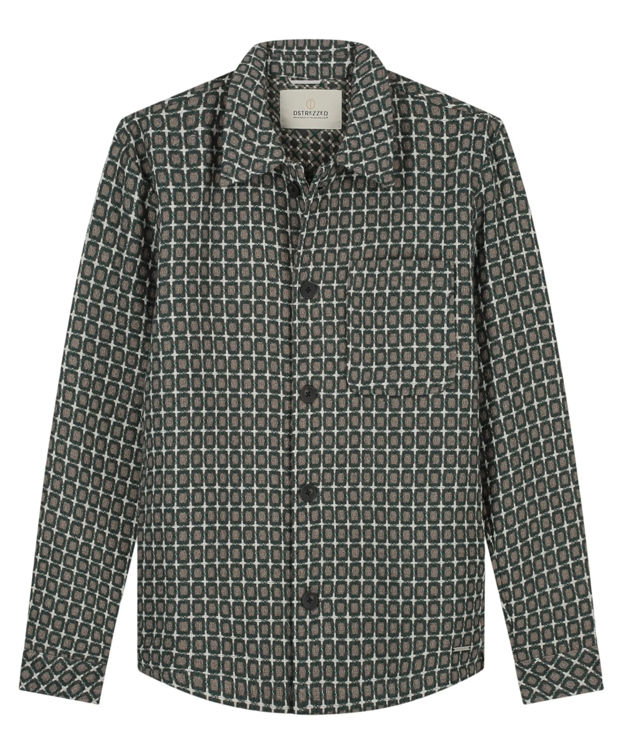 Heren overshirt bruin