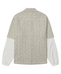 Heren overshirt ecru