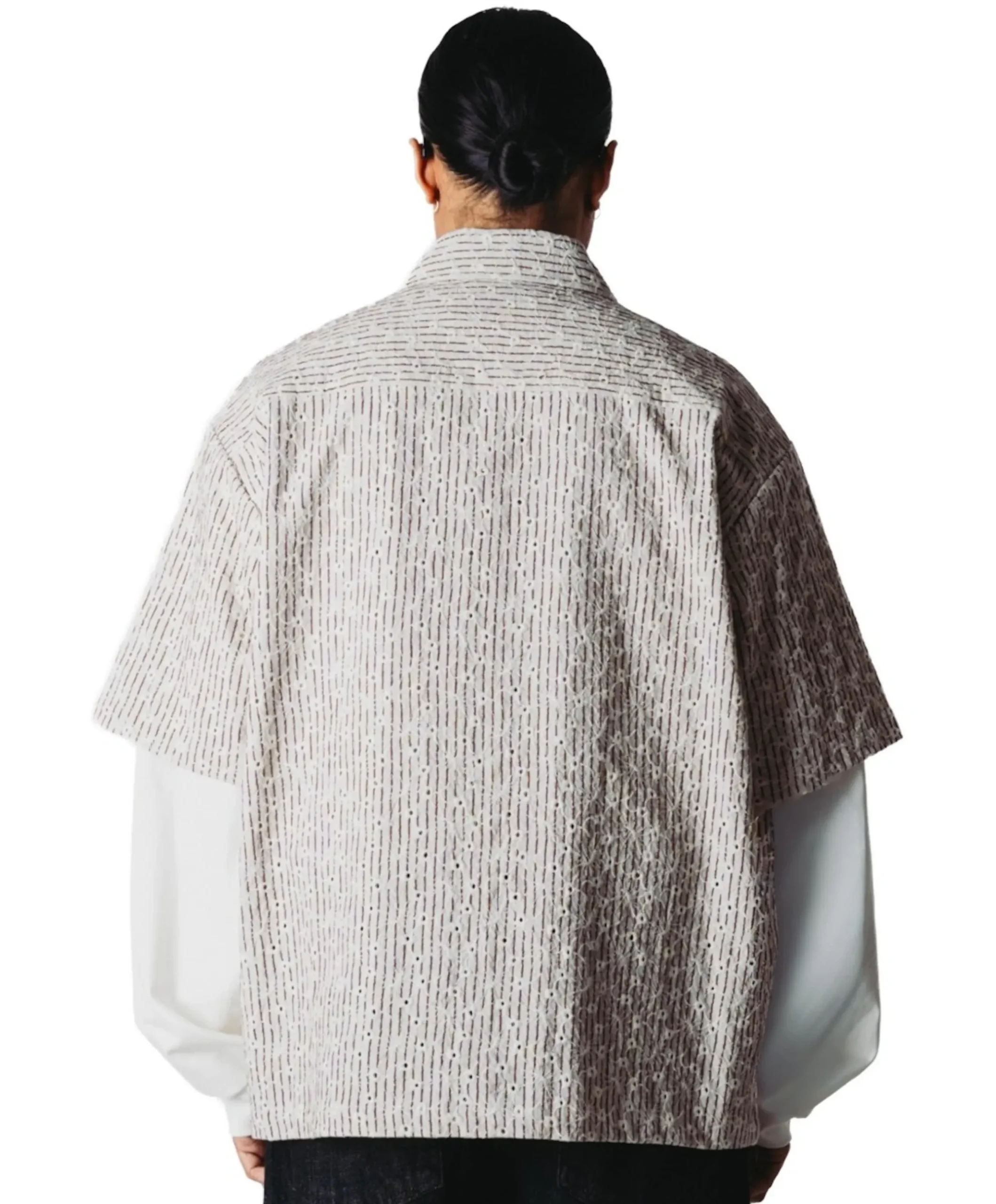 Heren overshirt ecru