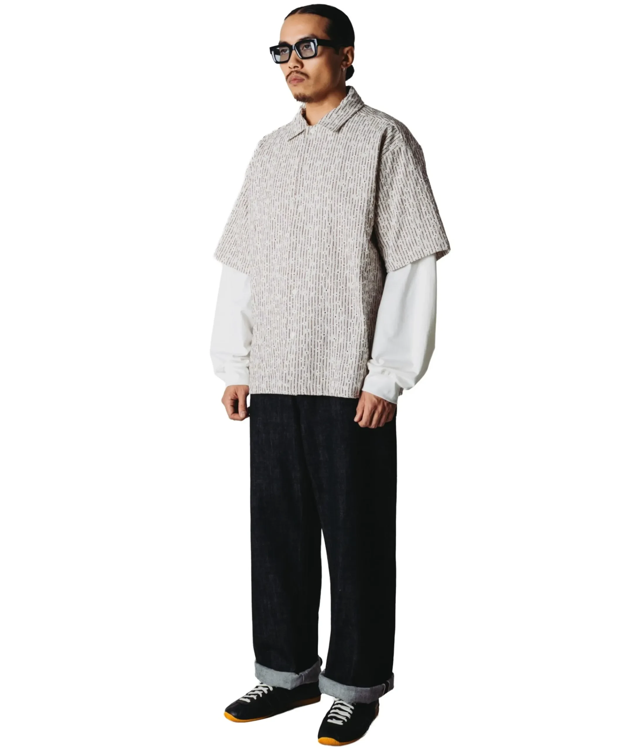 Heren overshirt ecru