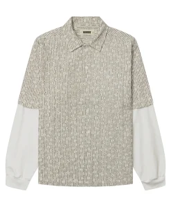 Heren overshirt ecru