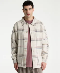 Heren overshirt ecru