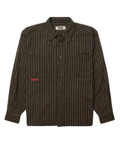 Heren overshirt grijs