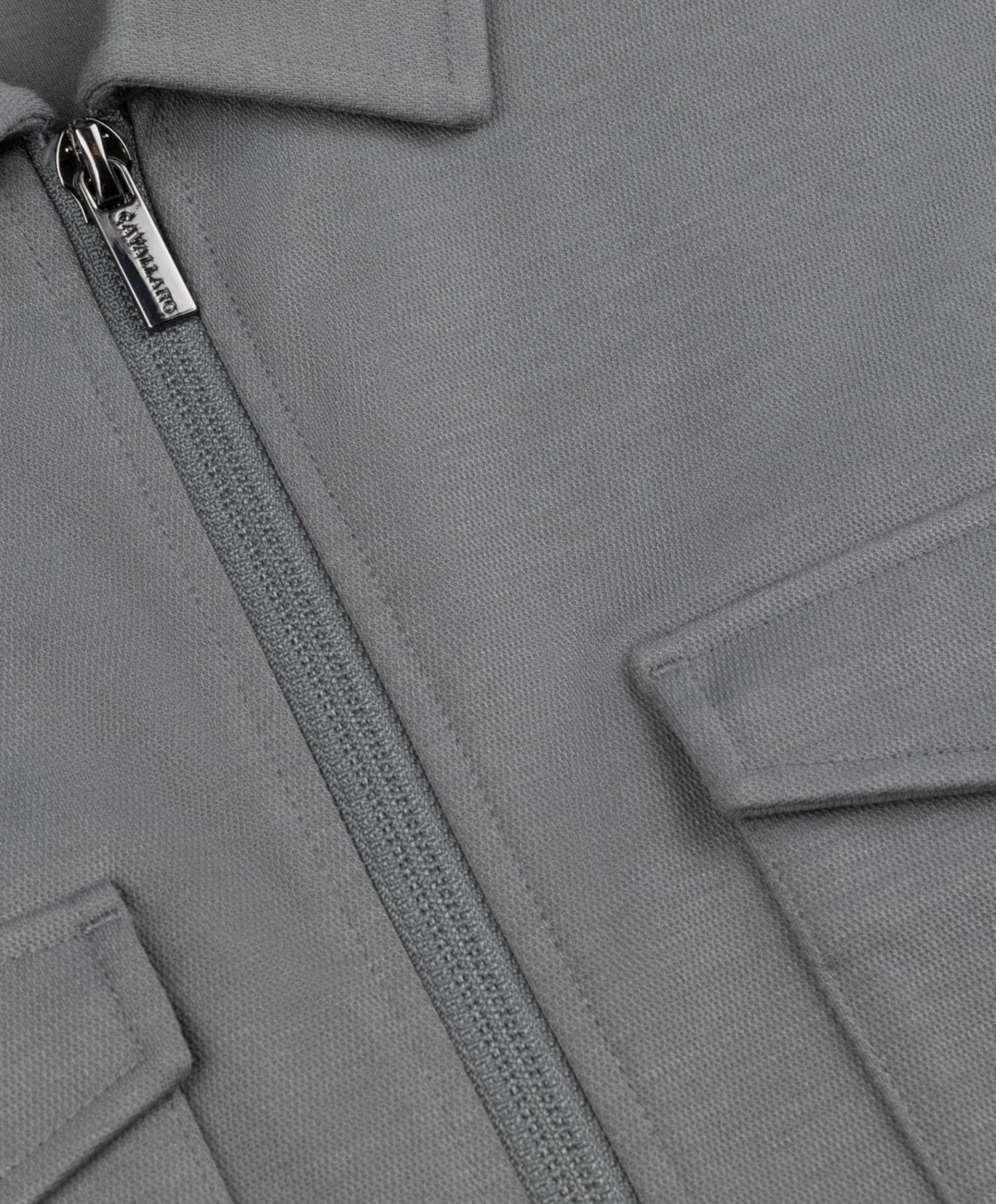 Heren overshirt grijs
