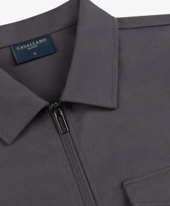 Heren overshirt grijs