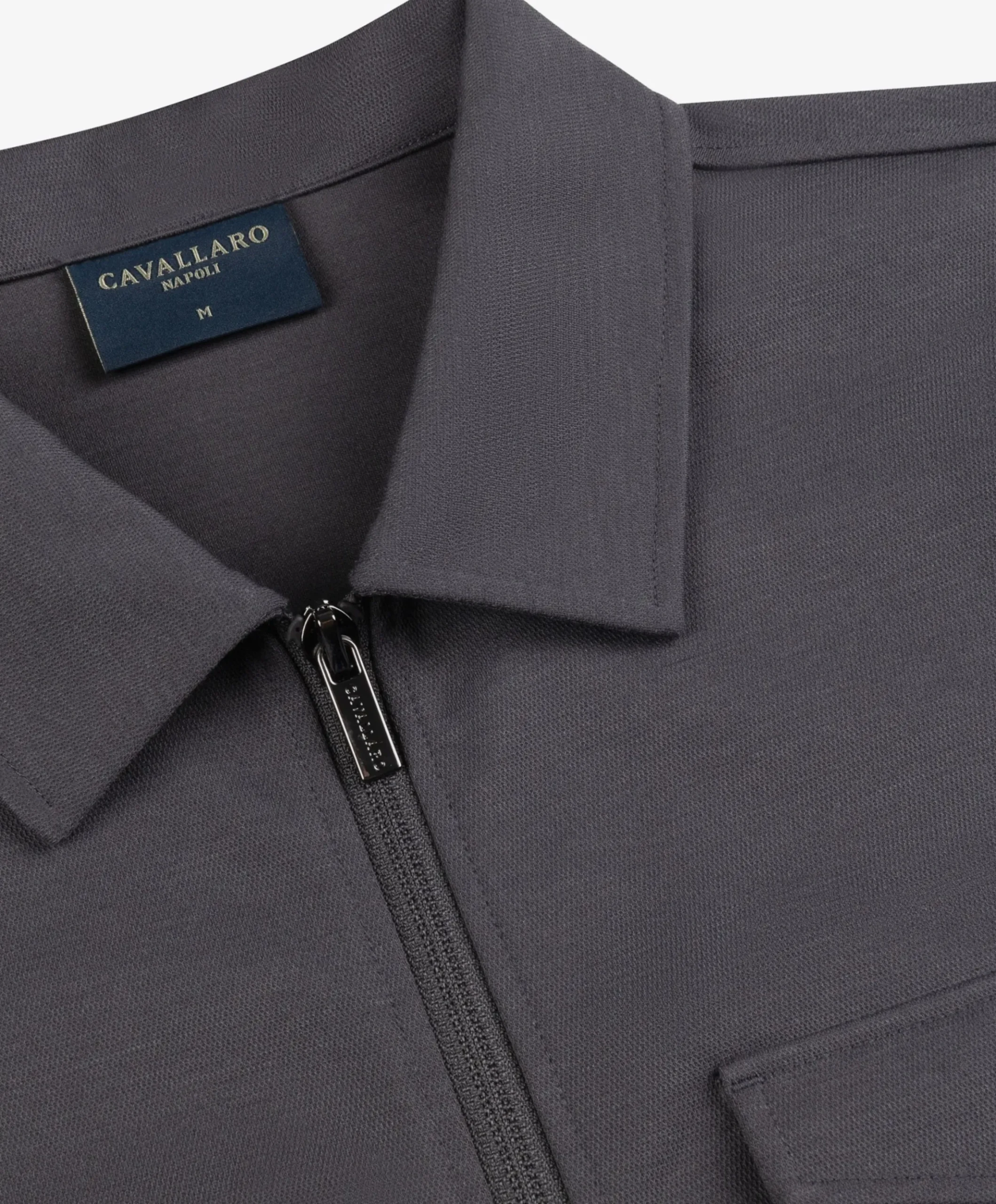 Heren overshirt grijs