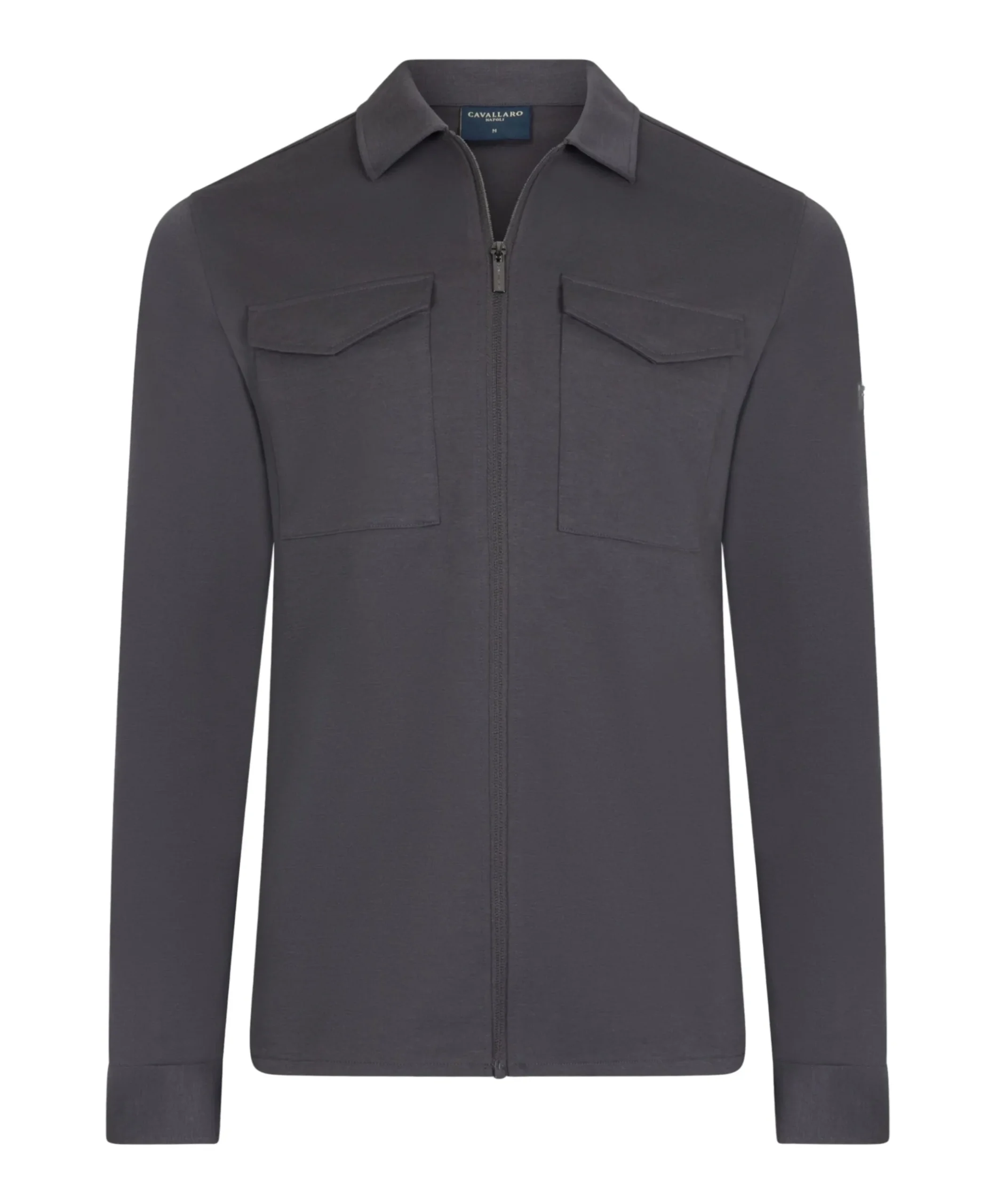 Heren overshirt grijs