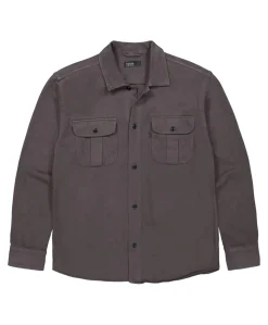 Heren overshirt grijs