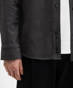 Heren overshirt grijs