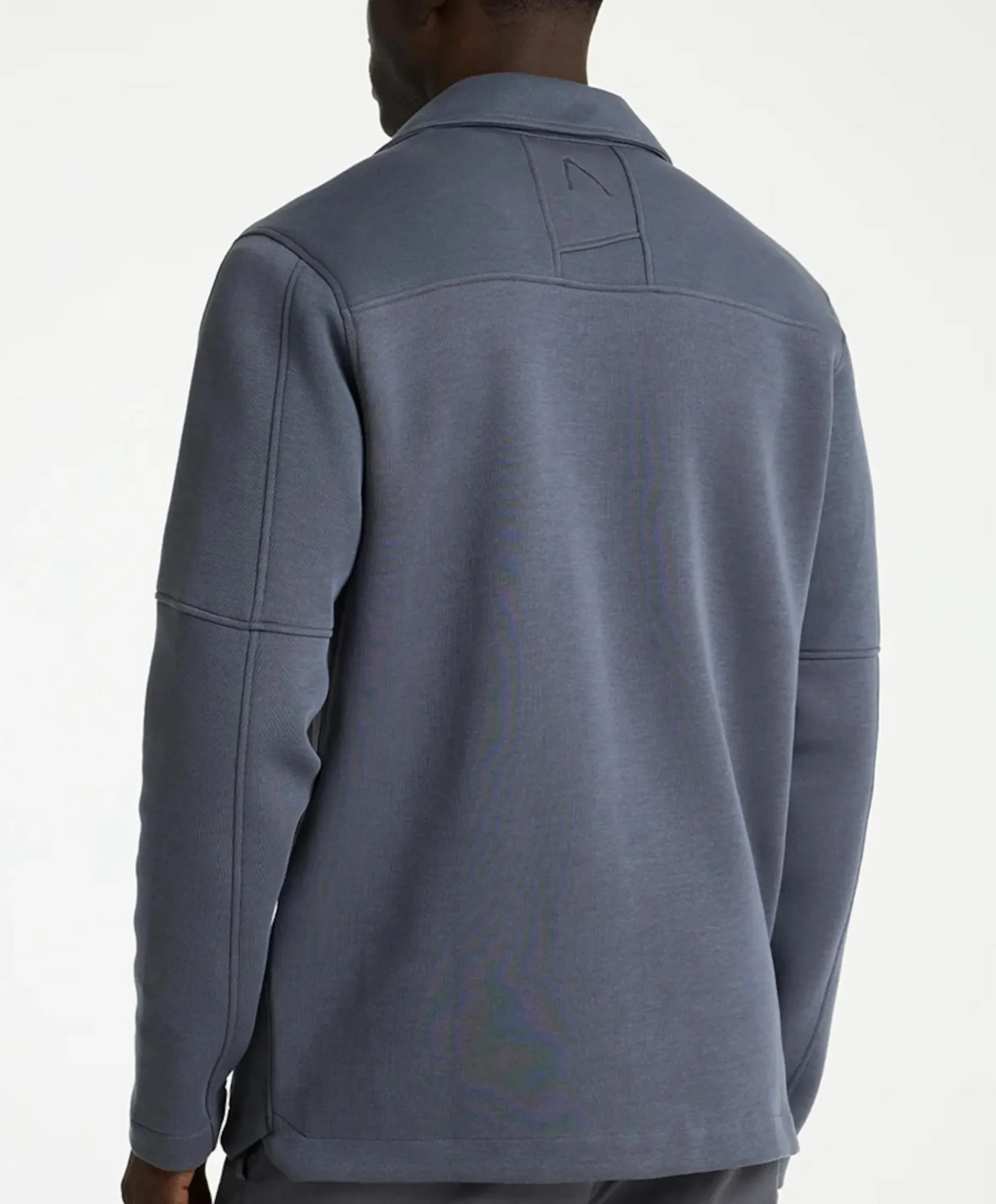 Heren overshirt grijs