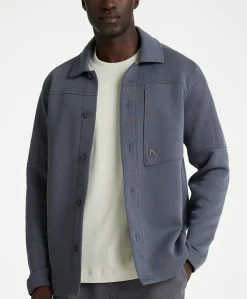 Heren overshirt grijs