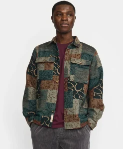 Heren overshirt groen