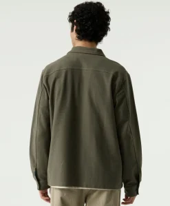 Heren overshirt groen