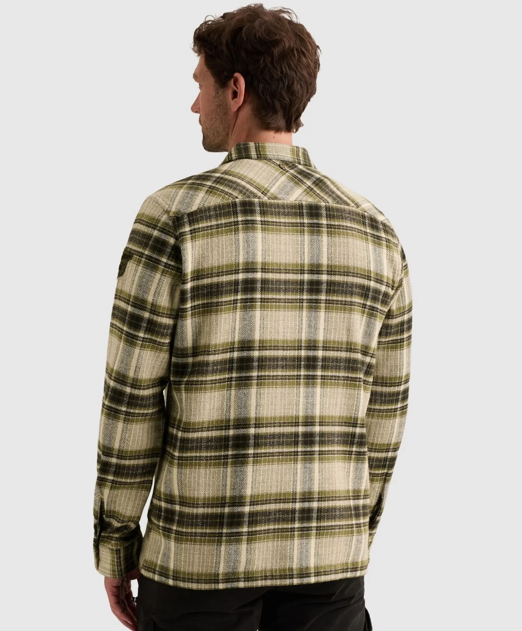 Heren overshirt groen