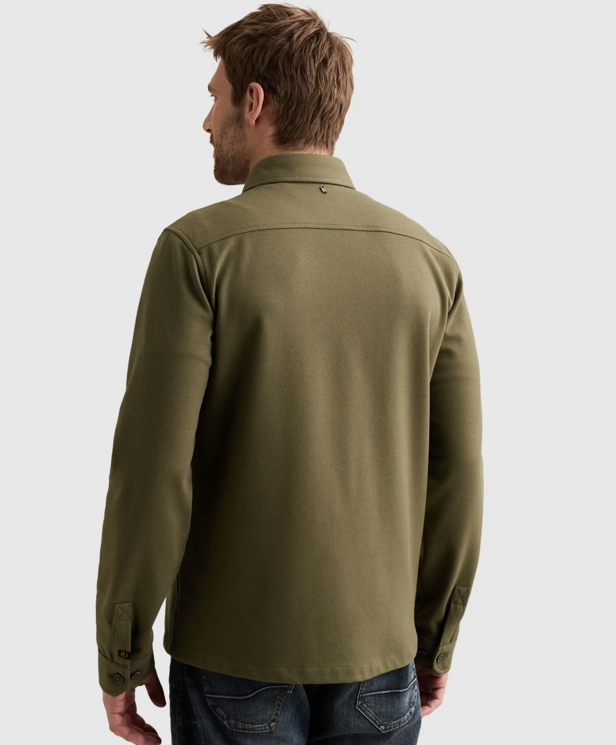 Heren overshirt groen