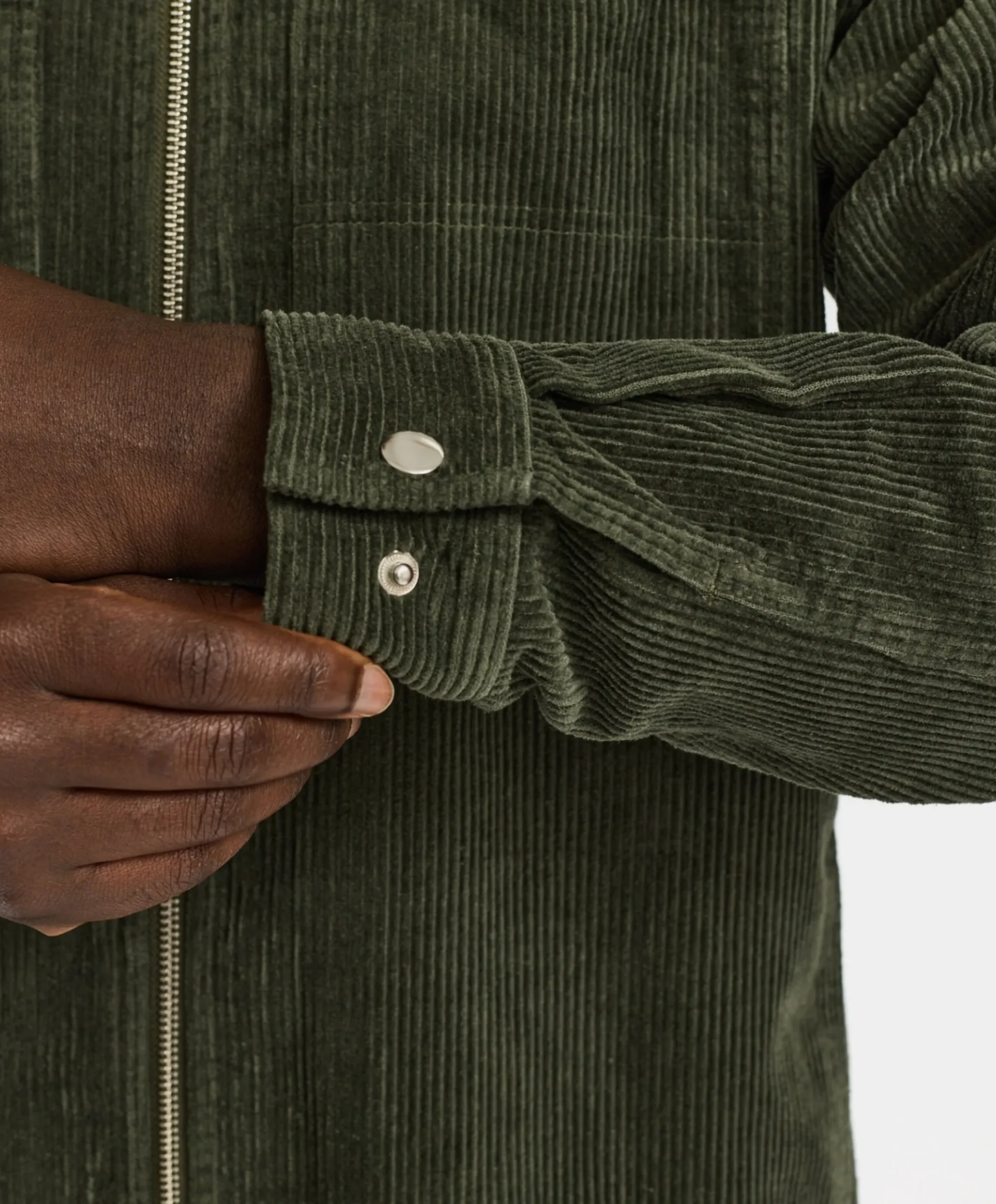 Heren overshirt groen