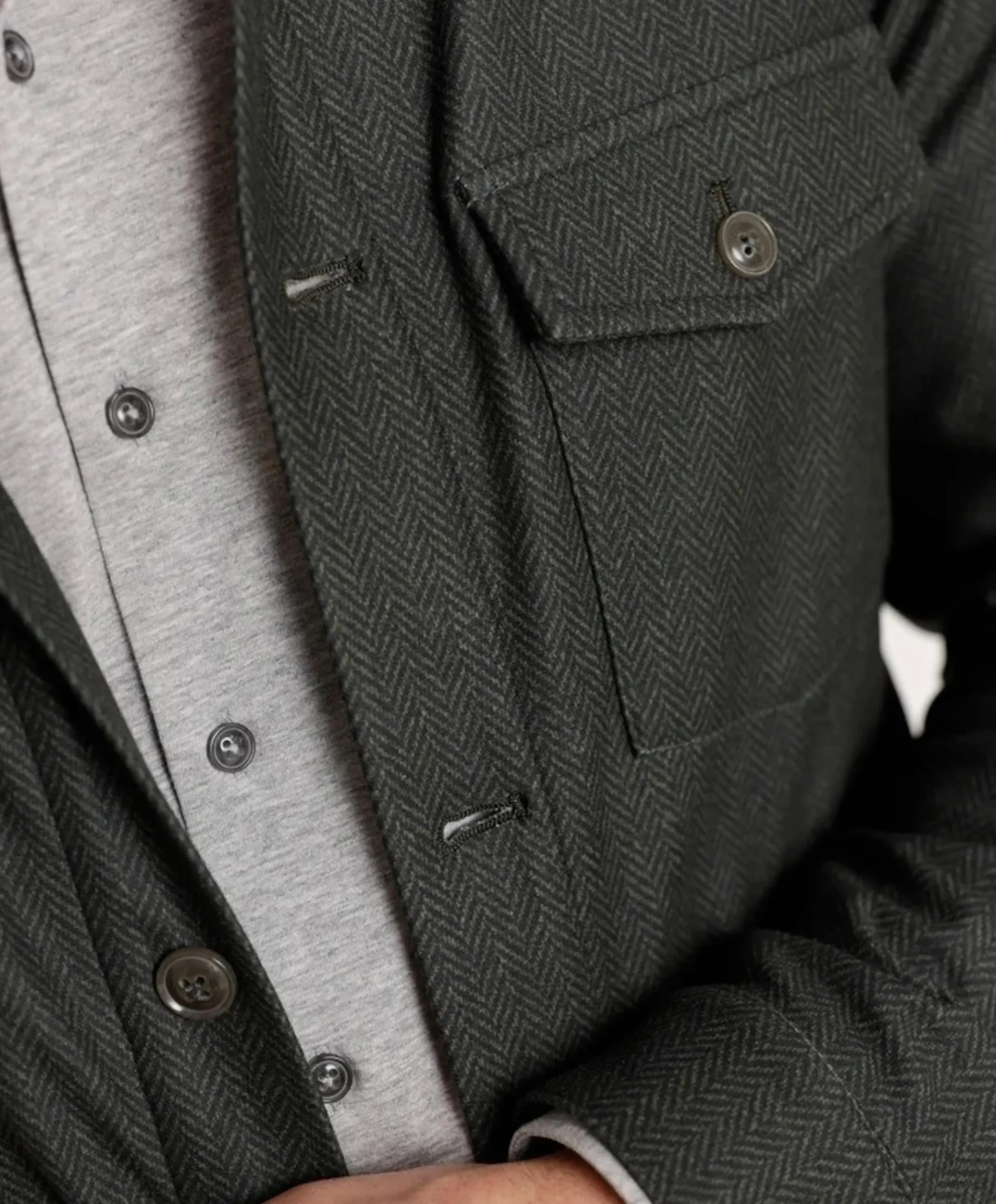 Heren overshirt groen