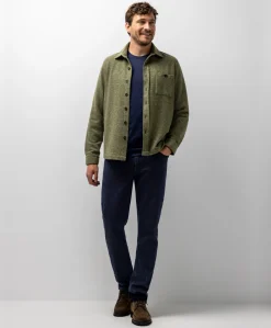 Heren overshirt groen