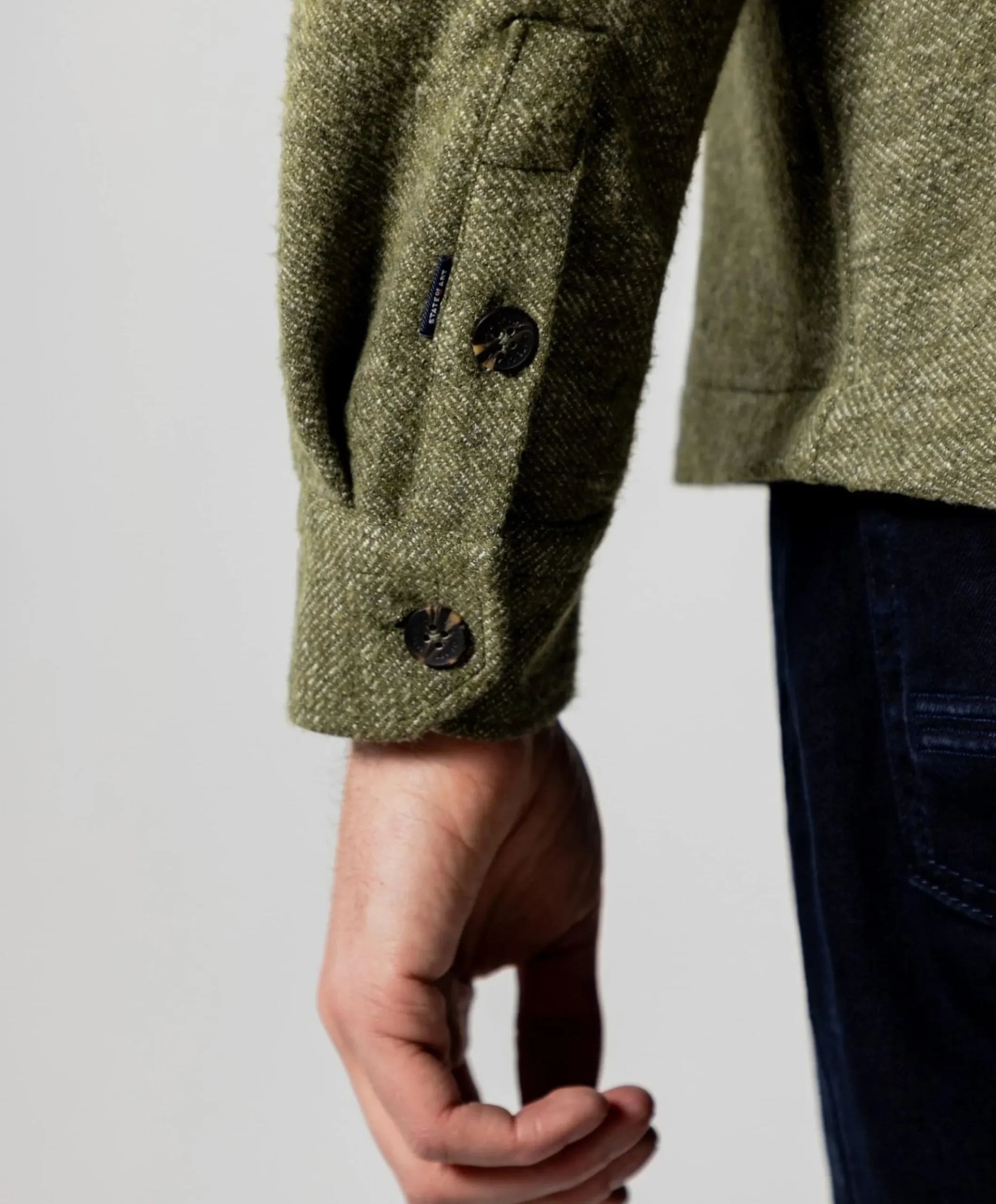 Heren overshirt groen