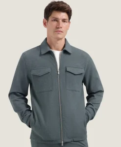 Heren overshirt groen