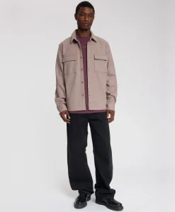 Heren overshirt paars