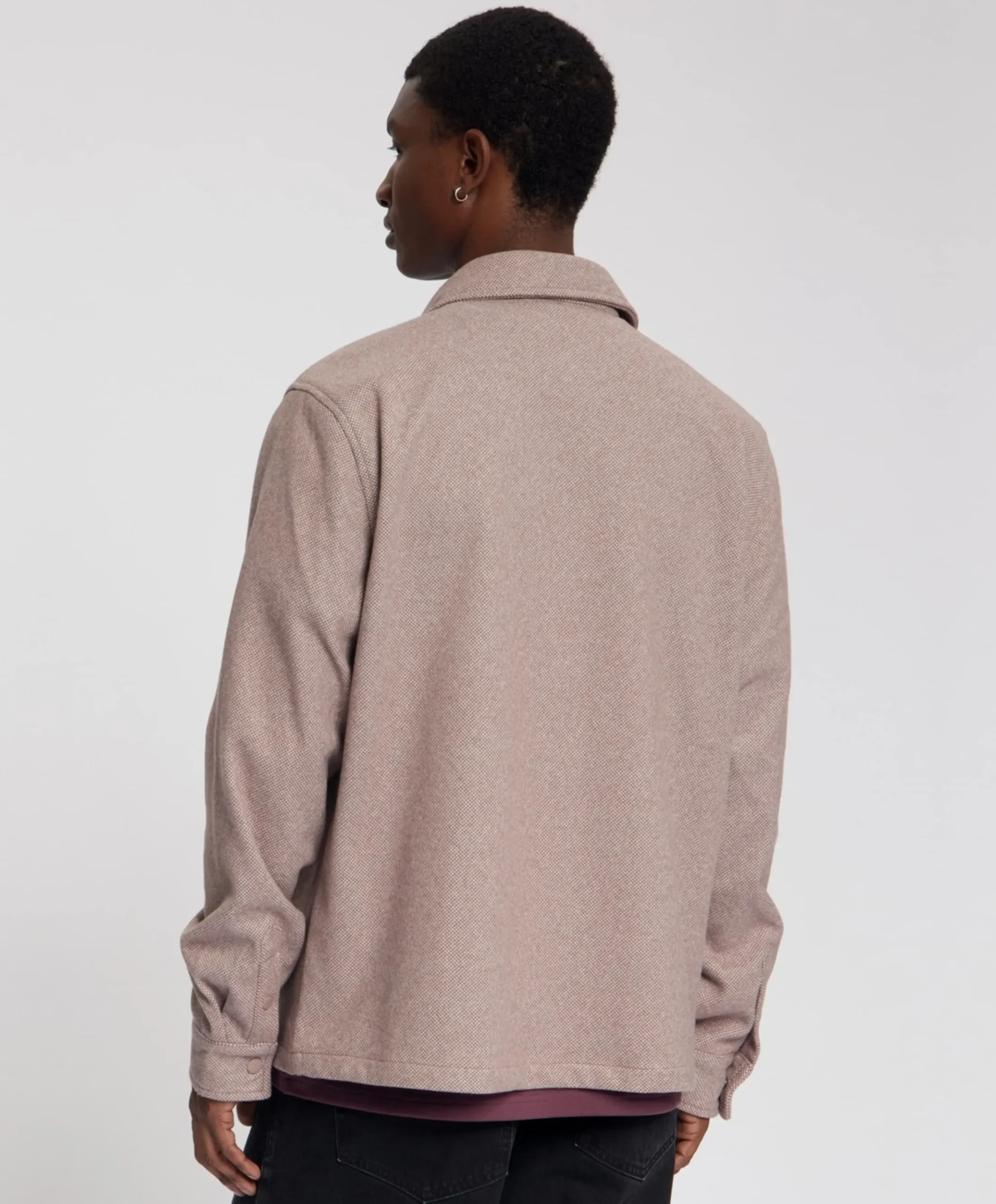Heren overshirt paars