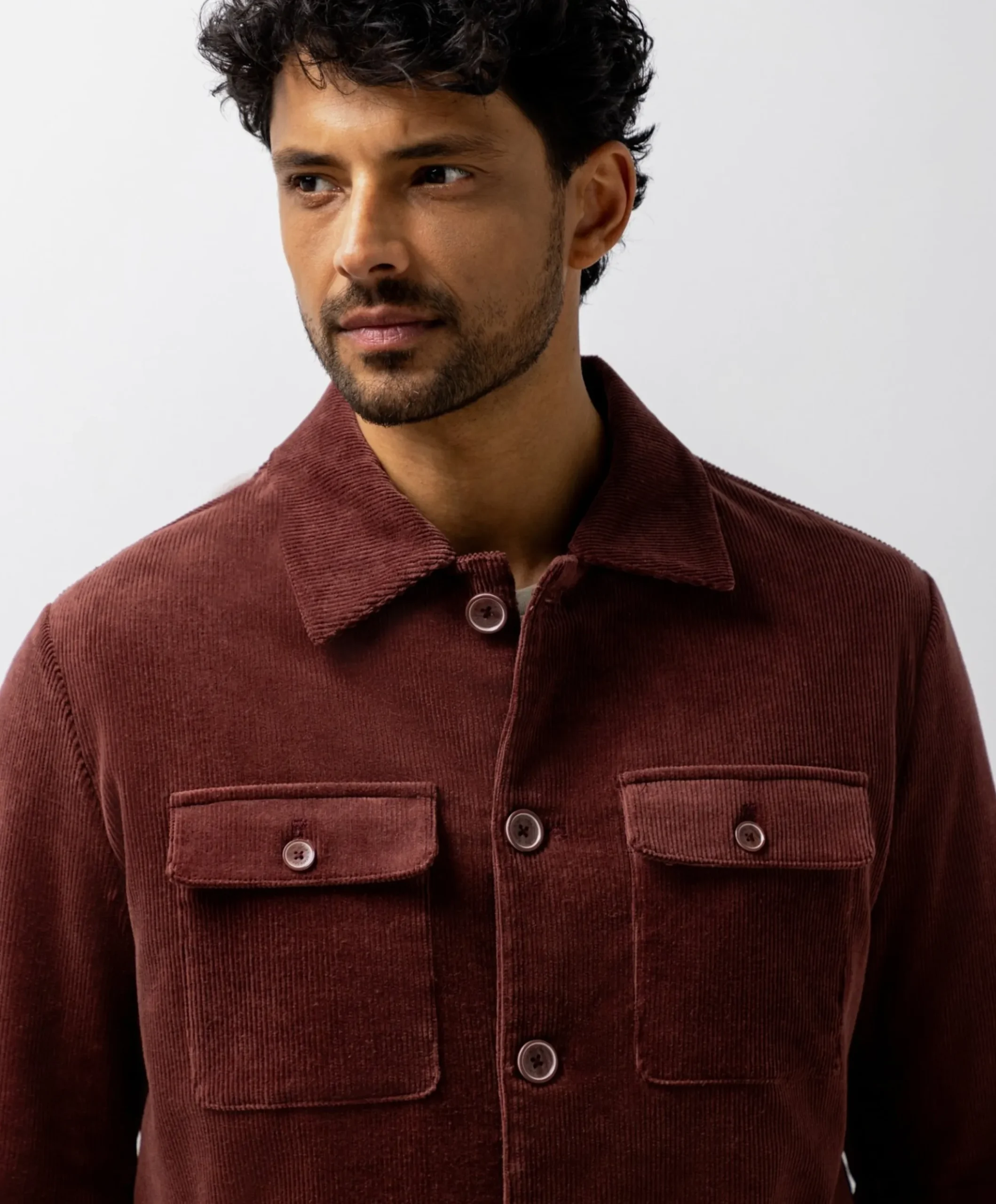 Heren overshirt roze