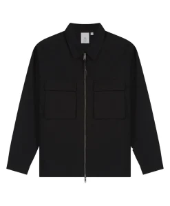 Heren overshirt zwart