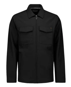 Heren overshirt zwart